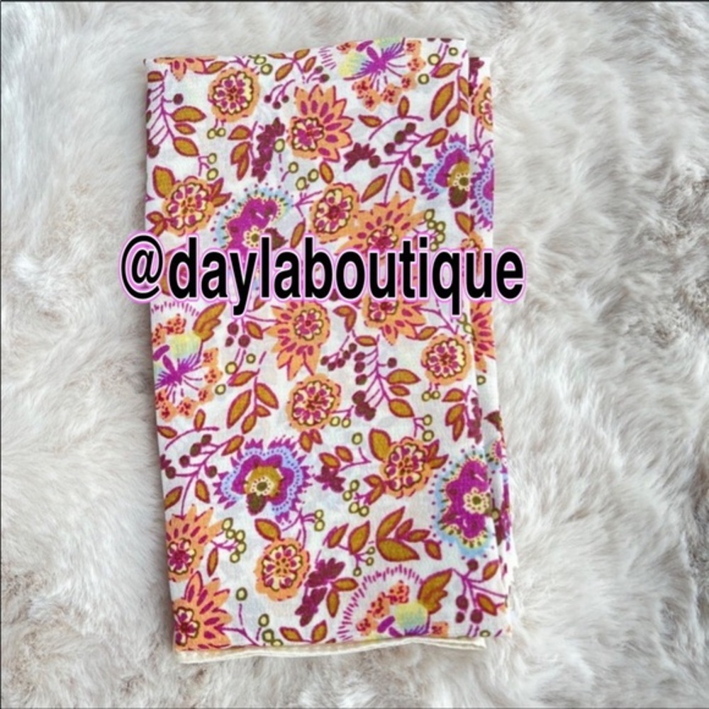 Madewell Silk Bandana Small Flower - Picture 4 of 4